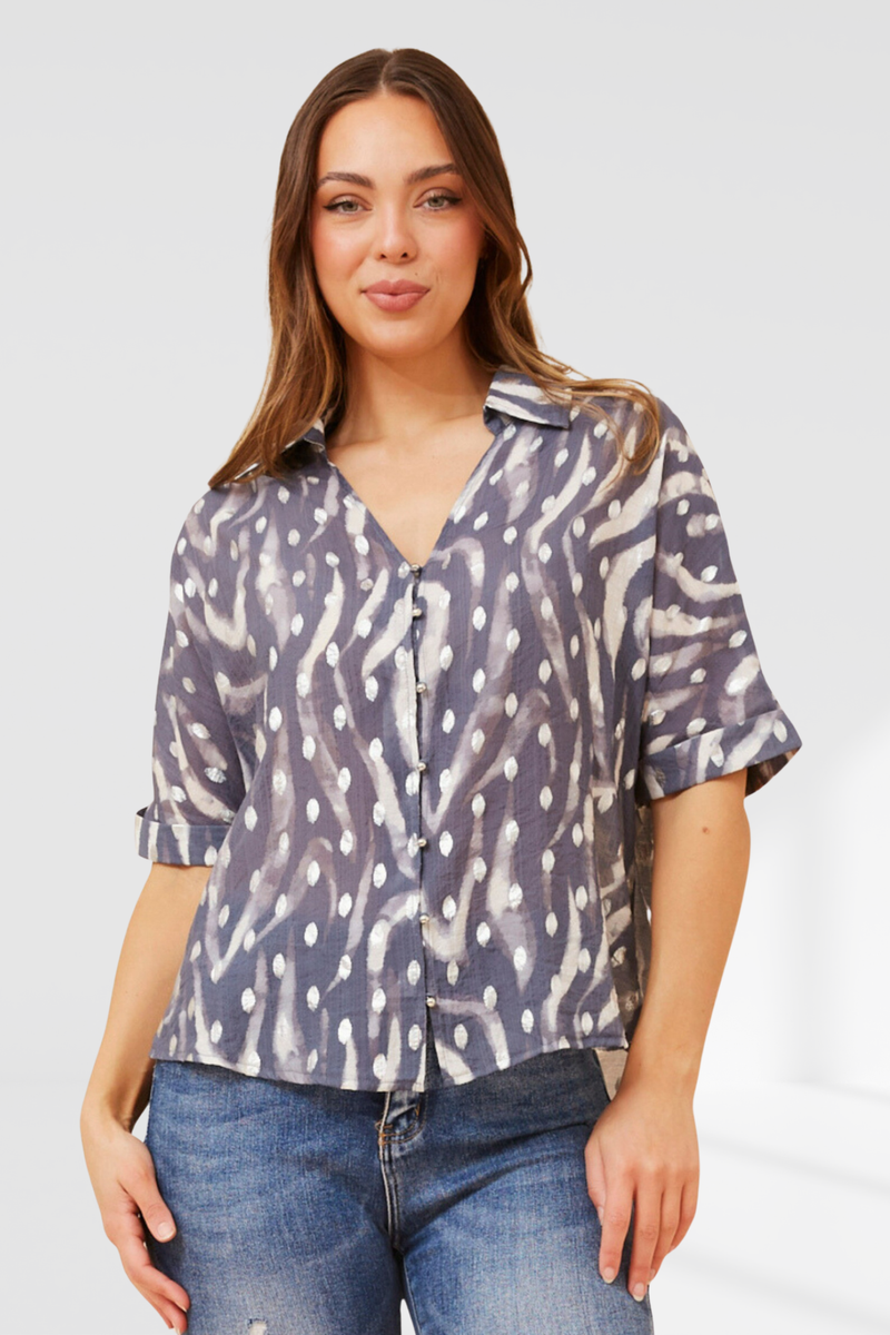 Gabriella shirt - Indigo