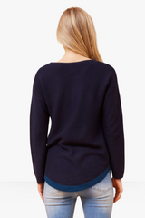 Jenni knit - multi blue