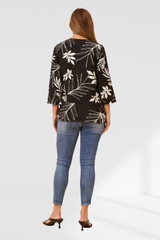 Ebby top - black and white