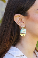 KiKi Aqua Shimmer Earrings