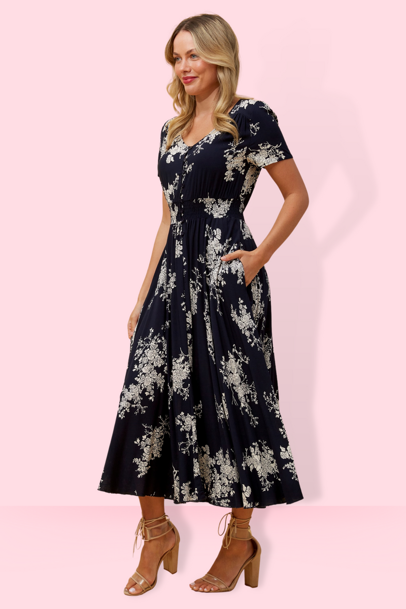 Vera dress - navy