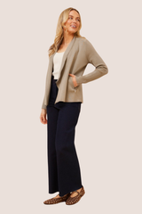 Lorrie  cardi - taupe