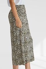 Betty Basics Crystal Crop Jogger - Cheetah