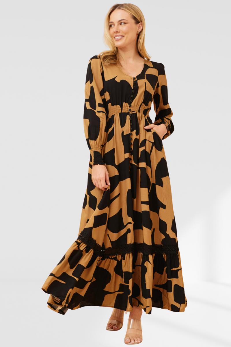 Maya dress - toffee