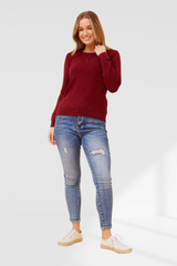 Ruby knit - Red Dahlia