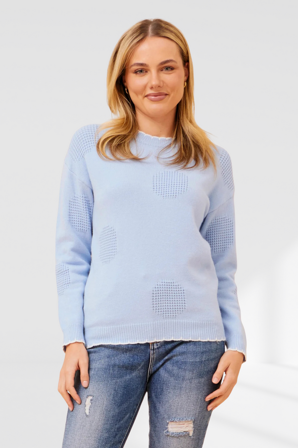 Pippa knit  - Sky Blue