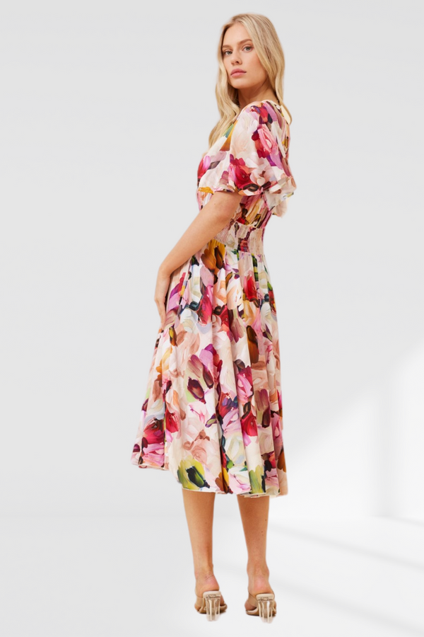 Cleo Dress - Pink Multi