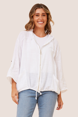 Fiona solid jacket - white