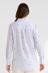 Reid Shirt - Blue Bow Stripe