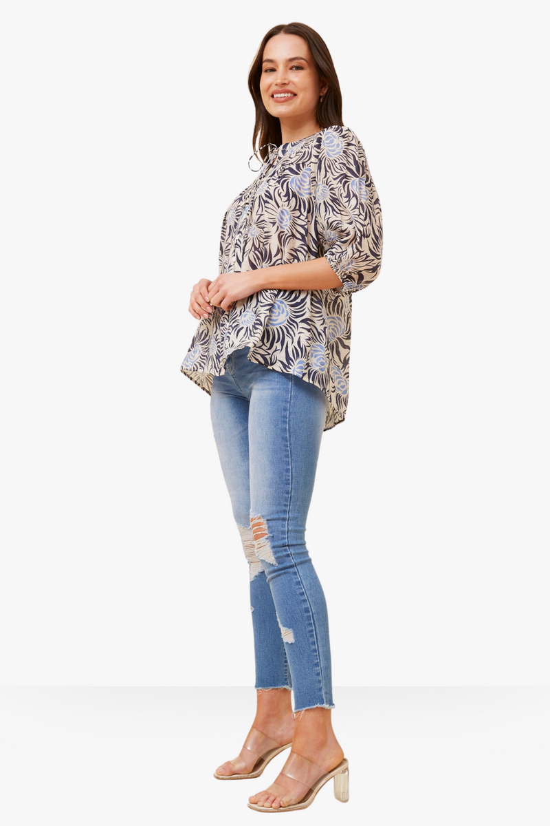 Sonia shirt - multiple blue