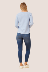 Conti knit top - sky blue