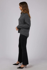 Emmy Roll Neck Sweater - grey | By Jorge