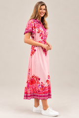 Reiss Midi Dress - Pink