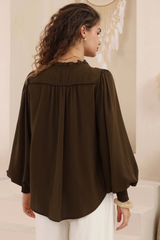 Christina shirt - Chocolate