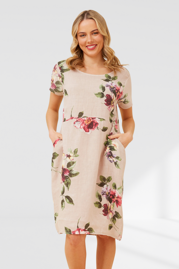 Dallas Dress - Beige