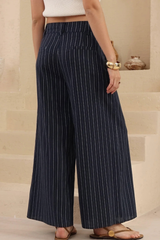 Emma pinstripe pants - Navy