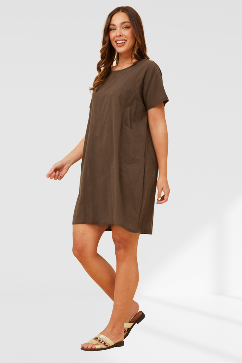 Raeya dress - Chocolate
