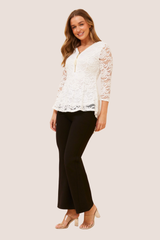 Sia peplum top - white