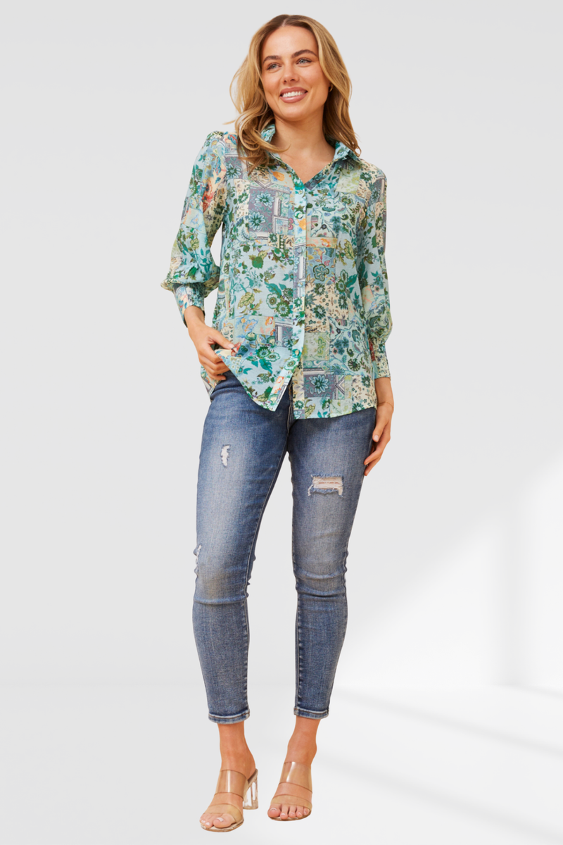 Margot shirt - multi green