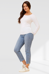 Holly top - white