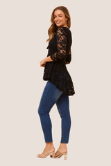 Sia peplum top - Black