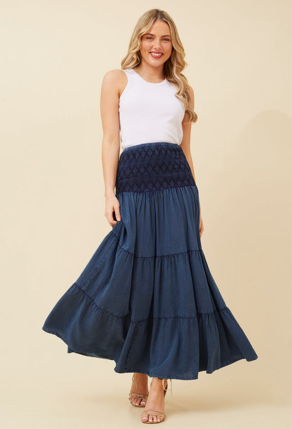 Sophia skirt - Indigo