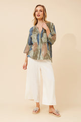 Samira top - khaki
