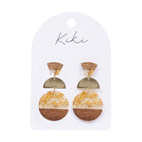 Gold Foil Curves Earrings