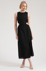 Layla cut out dress - Black
