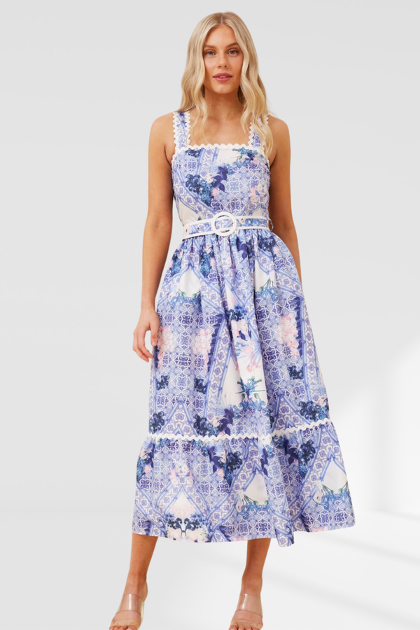 Kylie Dress - Purple Multi