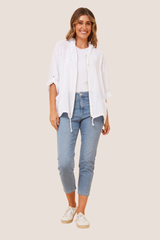 Fiona solid jacket - white