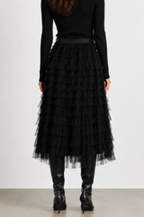 Sandy ruffle tier skirt