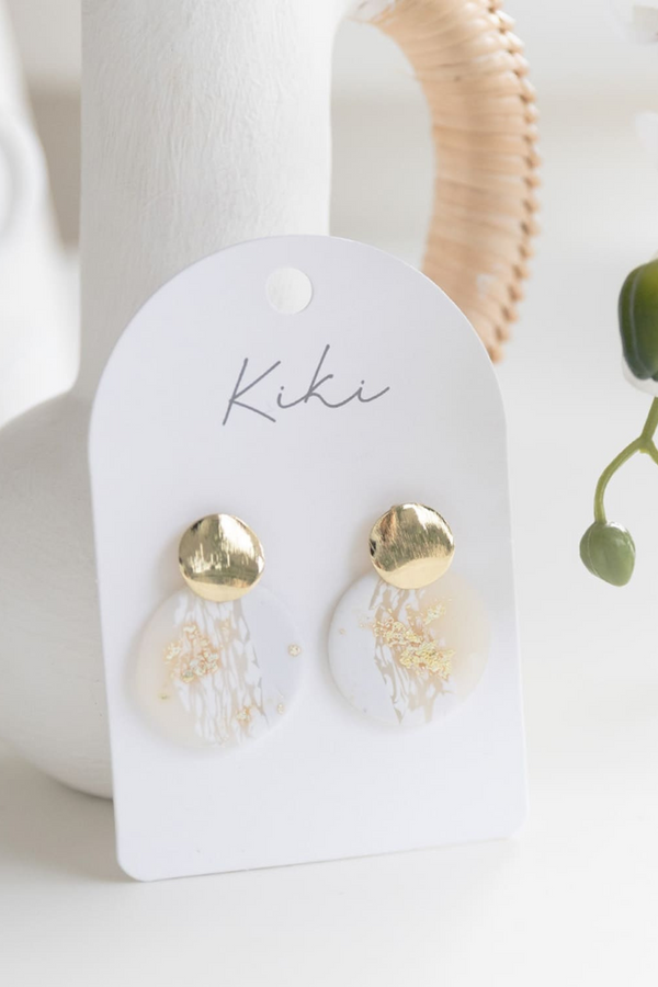 KiKi Light Shimmer Rounds Earrings