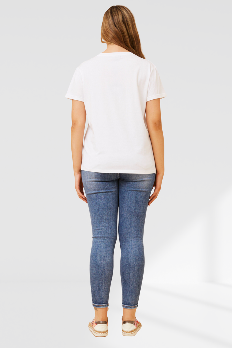 Queen bee tee - white