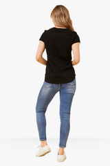 Sequin Graphic Tee black
