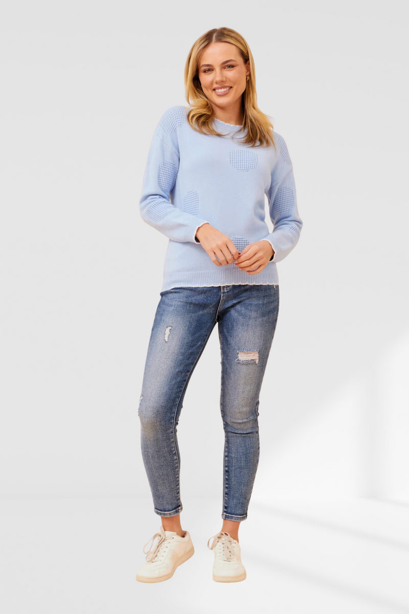 Pippa knit  - Sky Blue