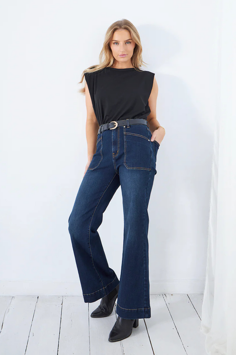 Jayne Jean Dark Indigo | SAINT ROSE