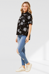 Dandelion Monochrome top - Black