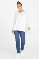 SASS - Angelina Reversible Knit - White