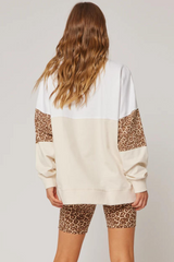 Peta Sweater - Vanilla / Hazel Leopard