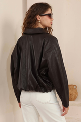 Mia pu jacket - chocolate
