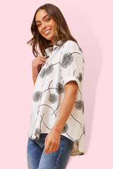 Dandelion Monochrome Top