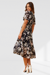 Adele Dress - Multi Navy