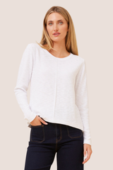 Conti knit top - white