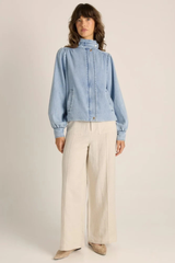 Lila Denim Bubble Jacket - Light Wash