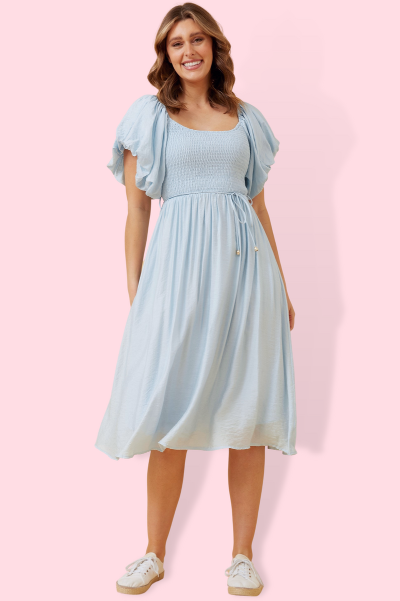 Verity Whimsy Dress - Baby Blue
