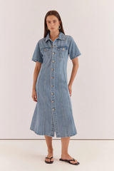 Kara Denim Midi Dress