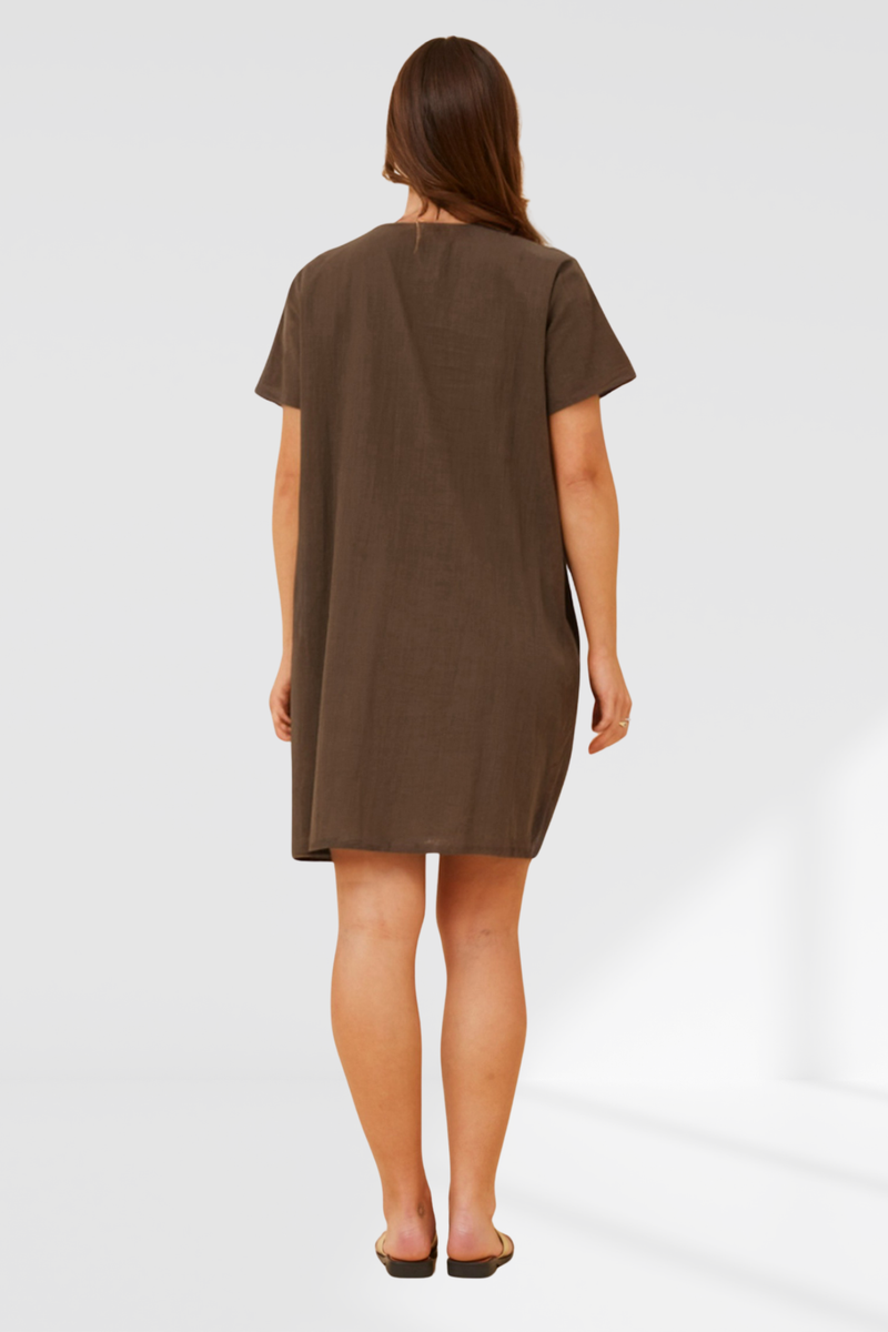 Raeya dress - Chocolate