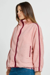 Aubrey Fleece Jacket - Pink/Plum