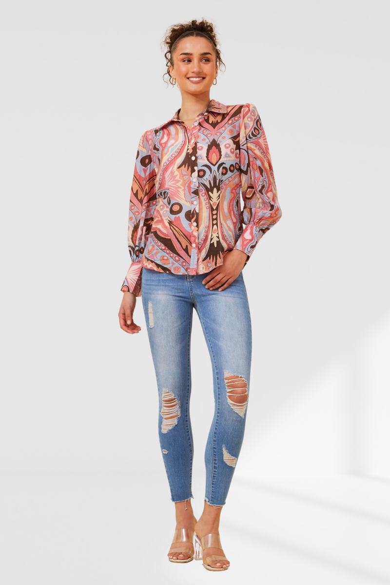 Val shirt - Multi pink